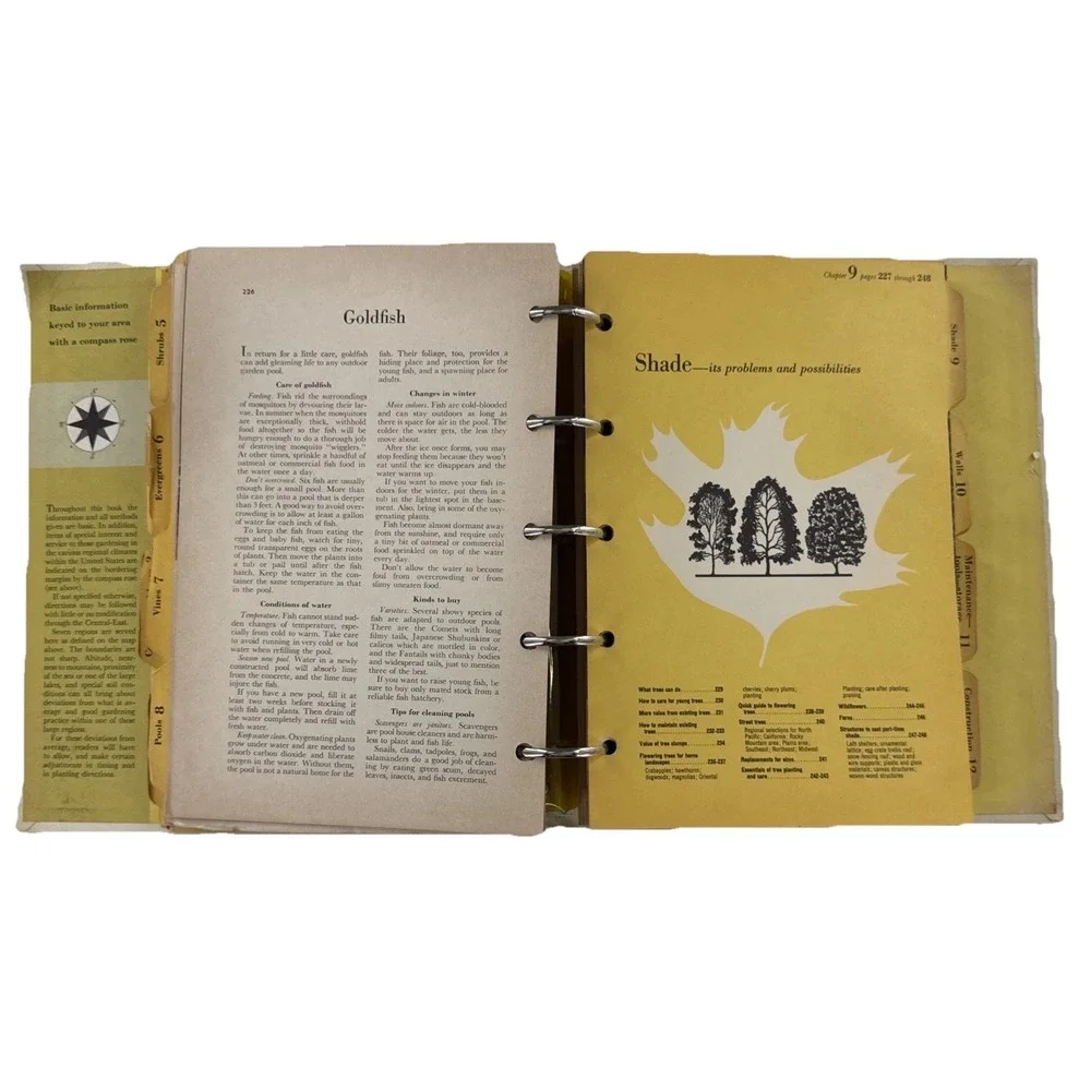 Vintage Better Homes & Gardens 1954 Garden Book 2nd Edition 5-Ring Binder